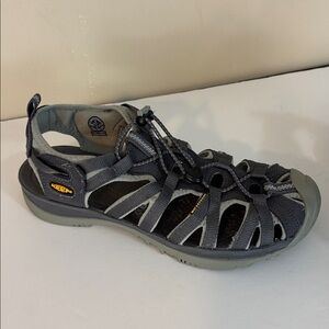 Keen  Whisper Waterproof Athletic Hiking  Gray Sandals Size  10